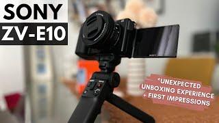 Unboxing Sony Zv E10 First Impressions & Best Mic For Filming  Best Buy Sold Me A Used Camera