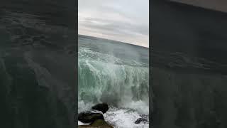 Million Dollar Beach House Destroyed by Massive Wave  #shorts #scary