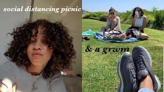 VLOG  get ready with me and social distancing picnic