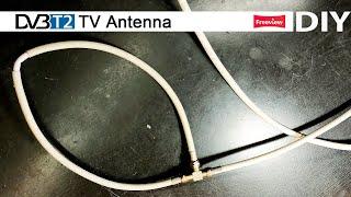 Antenna DVB - How to make - EASY - Antena DVBT2 digital TV  live TV  #antenna
