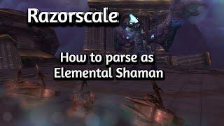 Elemental Shaman HOW TO PARSE ... on Razorscale #classic #worldofwarcraft #wotlk #ulduar