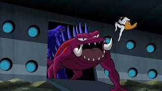 Space Ghost and Batman fight Creature King