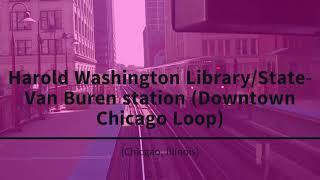 CTA Pink Line train Loop-bound route from 54thCermak terminal to WashingtonWells 3 rear