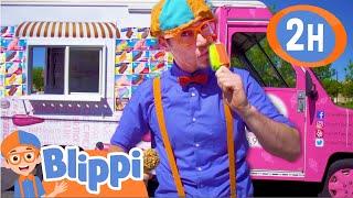 Blippi Explores an Ice Cream Truck  2 HOURS OF BLIPPI FULL EPISODES  Blippi Toys