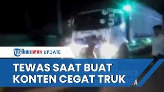 Viral Video ABG Mengadang Truk di Cianjur Lakukan Aksi demi Konten hingga 1 Orang Tewas