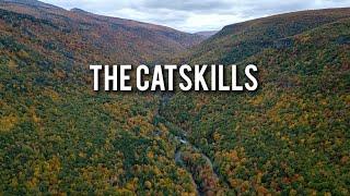 Exploring the Catskill Mountains of New York  RELAXING  peak Fall season