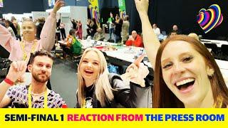 DAY 3 AT EUROVISION 23 SEMI-FINAL 1 REACTION FROM THE PRESS ROOM TUESDAY MAY 9