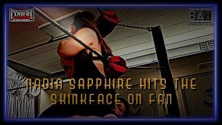 Nadia Sapphire hits the stink face on Fan Exposure Exclusive Sapphire Saturday Throwback