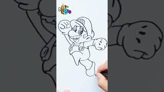 How to draw Super Mario Brothers #drawing #drawinganimals #drawingforkids #howtodraw