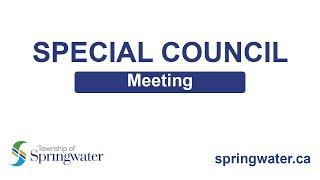 Special Meeting - May 8 2024