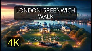 Silent Walk in London Greenwich - 4K