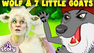 Wolf and 7 Little Goats+The Greedy Wolf and His Treacherous PlanEnglish Fairy Tales & Kids Stories