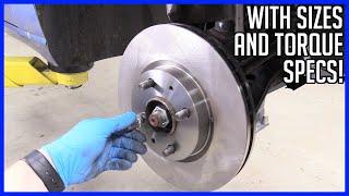 How to Replace Front Brake Pads and Rotors Ford Focus 2008-2011 - EASY