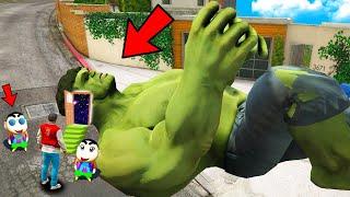 GTA 5 Shinchan & Franklin Enter Inside SQUID HULKS Head In GTA 5 GTA 5 mods