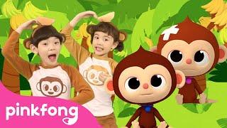 Monkey Banana Dance and more  Baby Monkey  Compilation  Dance Along  Pinkfong Songs for Kids