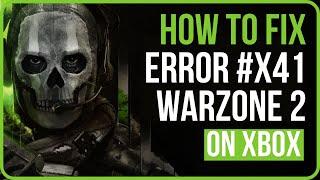 How to Fix Error #x41 Warzone 2 & Modern Warfare 2