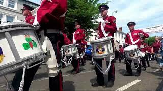 1st Parade - Troops March to the Harbour Carrickfergus - The Kings Landing 10th June 2023 4