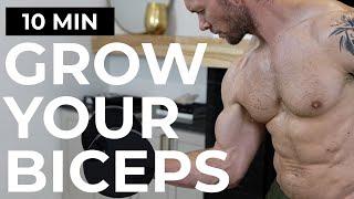 GROW YOUR BICEPS 10 Min PERFECT Bicep Workout with Dumbbells