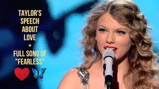 Taylor Swift - Love Speech ️ +  Fearless   Journey to Fearless  2010  Gaiman Global