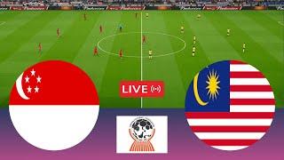 Singapore VS Malaysia LIVE. AFF U19 Championship Full Match - videogame simulators