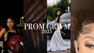 PROM 2023 GRWM + SEND OFF VLOG Hair Nails Lashes Brazilian Wax Makeup & More Ft Ossilee Hair