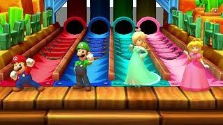 Mario Party Star Rush MiniGames - Mario Vs Luigi Vs Rosalina Vs Peach Master Difficulty