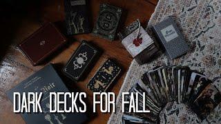 DARK DECKS FOR FALL Plus a Few Light Ones Autumnal Tarot Decks