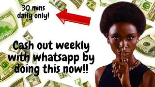 How to make money weekly online with Whatsapp Channels in 2024