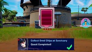 Collect Omni Chips at Sanctuary 3  Fortnite Omni Sword Quests