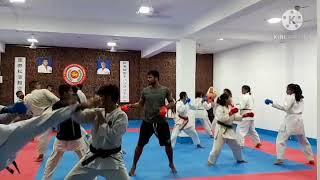 Karate practice our dojo at Shotokan Karate Bangladesh Chowdhurypara