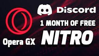 Opera GX Nitro  Get One Month of Free Discord Nitro