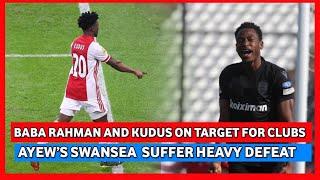 ANDRE ANYEWS SWANSEA HUMBLED BABA RAHMAN & KUDUS MOHAMMED ON TARGET-PERFORMANCES