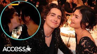 Kylie Jenner & Timothée Chalamet KISS At 2024 Golden Globes