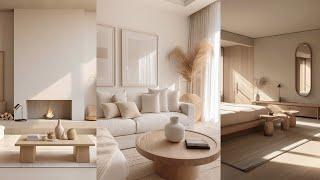100 warme minimalistische Wohndesign-Ideen für gemütliches Interieur 2024