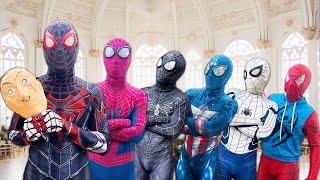 Pro 6 SuperHeroes Story  BLACK SPIDER-MAN NEW ???  Funny Action Real Life  By Splife TV