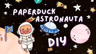 Patito de papel ASTRONAUTA DIY  como hacer profesiones para paperduck