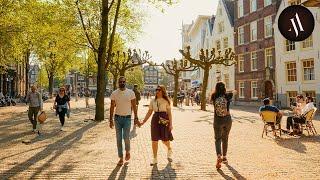 Walking around Spui Amsterdam 4k 60FPS