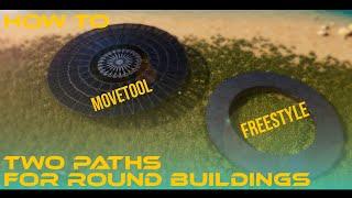 ASA Building Tips  two paths for round buildingFreestyleMove Tool kreatives bauen in ARKASA