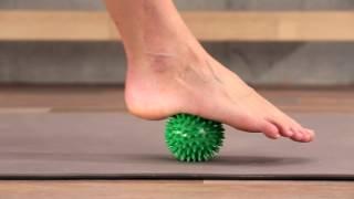 Foot Rehab Stimulating the Foot Muscles with the Spiky Massage Ball  Foot Range