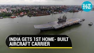 Watch First made-in-India aircraft carrier Vikrant begins sea trials Boost for Indian Navy