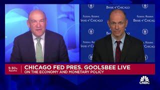 Chicago Fed President Austan Goolsbee Slowing inflation data would open the door to easier policy