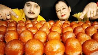 50 GULAB JAMUN EATING CHALLENGE - 5 minASMR INDIAN*EATING INDIAN SWEETS*DESSERT CHALLENGE#food#asmr