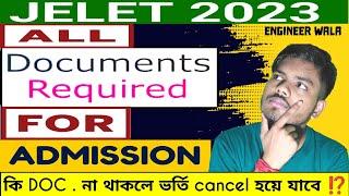 jelet 2023  documents required for admission । Jelet 2023 Domicile documents Verificationadmission