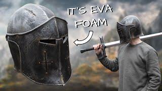 Make Your Own KNIGHT Medieval Helmet Out Of EVA Foam  With Templates