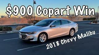 2018 Chevy Malibu $900 Copart Win