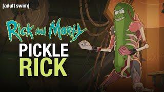 Pickle Rick Fighting Machine  Rick and Morty  adult swim