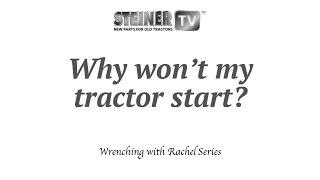 Why wont my tractor start?