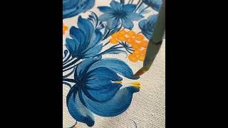 Painting flowers
