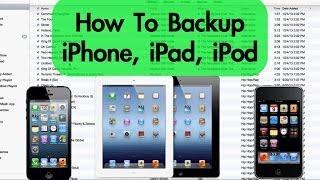 How to Backup iPhone iPad iPod with iTunes PC & Mac