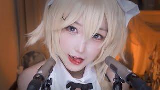 ASMR  Relaxing Mouth Sounds & Hand Movements For Sleep  Maid 